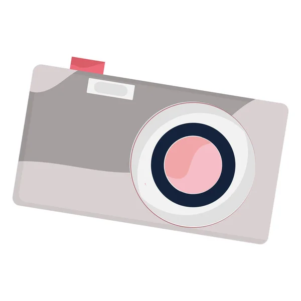 Isoloated colored camera icon Cute design Vector — Image vectorielle