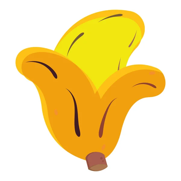 Izolovaná barevná ikona banánu Roztomilý design vektor — Stockový vektor