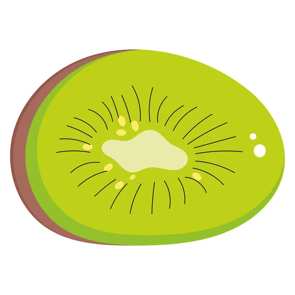 Isolated colored kiwi icon Cute design Vector — ストックベクタ