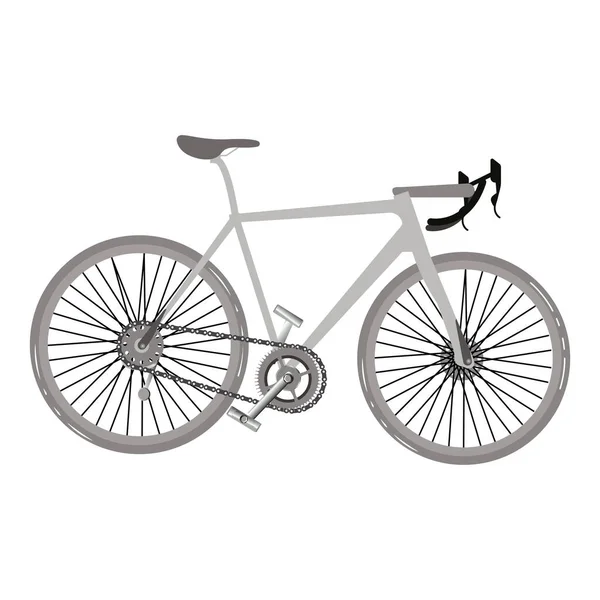 Odizolowany rower drogowy Wysoka intensywność sportu Wektor — Wektor stockowy