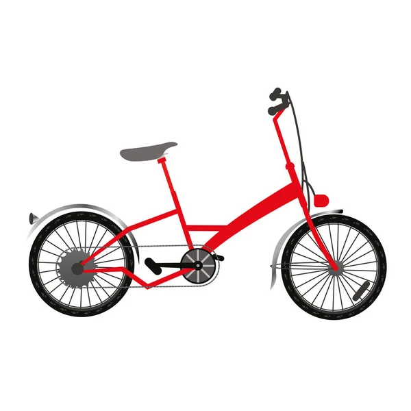 Bicicleta isolada para a cidade Bicicleta urbana Vector — Vetor de Stock