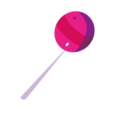 İzole edilmiş renkli lolipop şeker ikonu Vektör illüstrasyonu