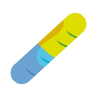 İzole edilmiş solucanlı şeker ikonu Vektör illüstrasyonu