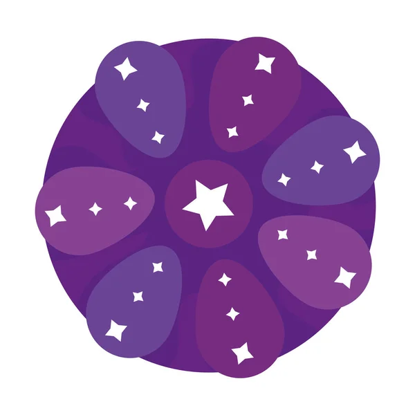 Icono Aislado Color Púrpura Caramelo Vector Ilustración — Archivo Imágenes Vectoriales