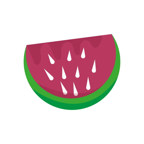 孤立的彩色西瓜糖图标矢量插图 — 图库矢量图片