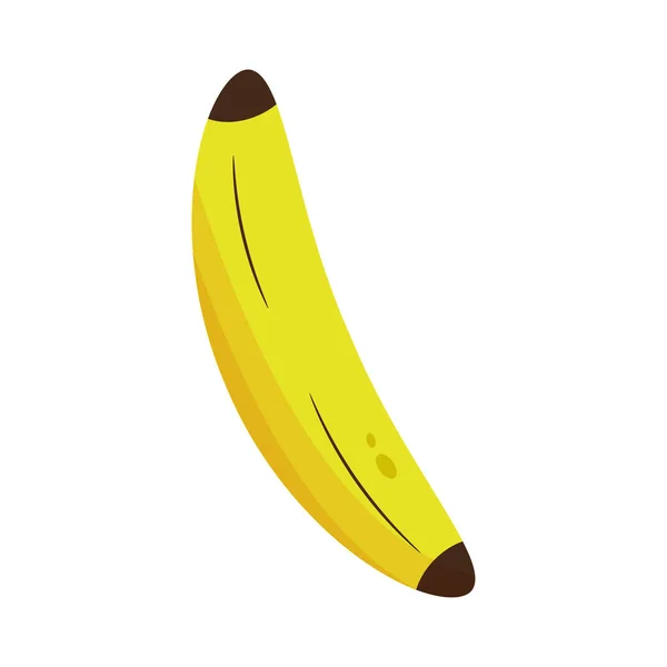 Μεμονωμένη Έγχρωμη Μπανάνα Καραμέλα Εικονίδιο Διάνυσμα Εικόνα — Διανυσματικό Αρχείο
