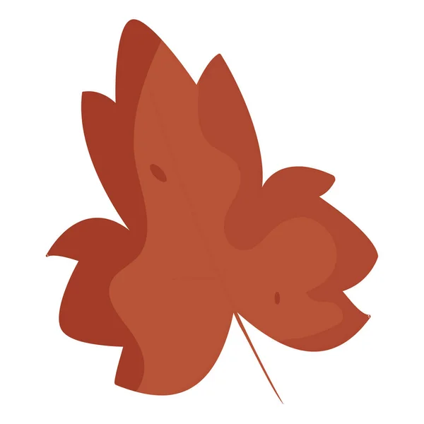 Isolierte Farbige Herbstblatt Ikone Vektor Illustration — Stockvektor