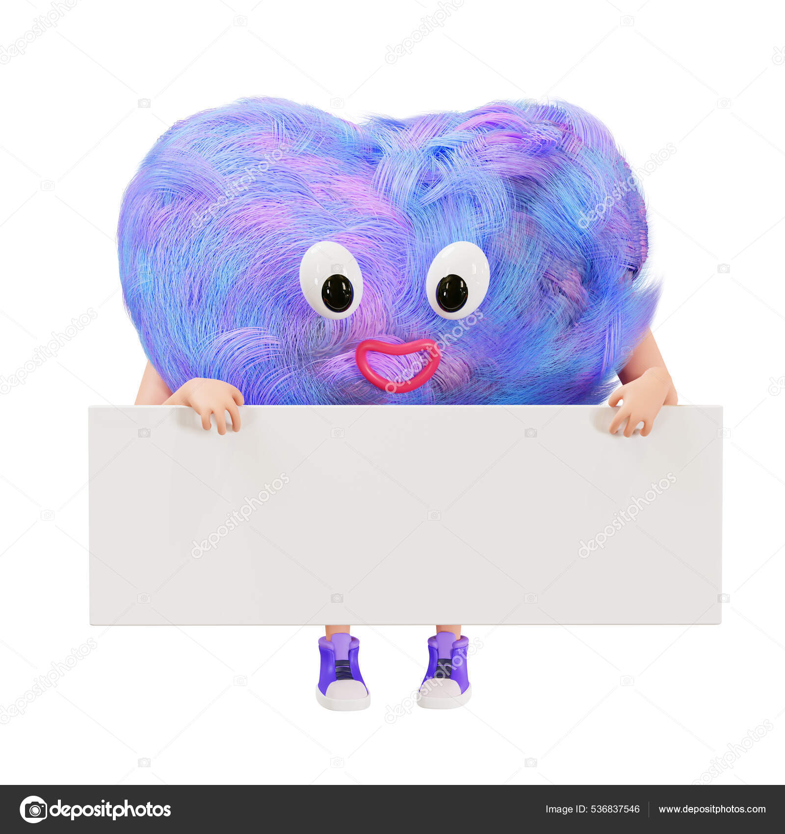 Para Colorir Huggy Wuggy monstro azul e uma menina Imprimir Grátis