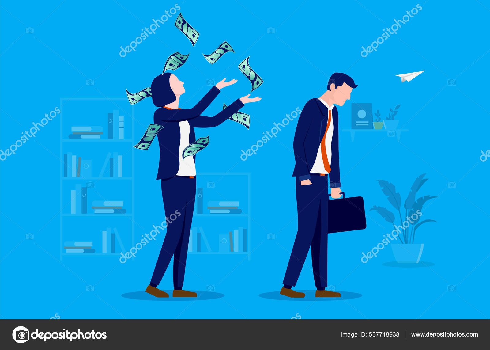 Throwing Money In The Air Cartoon