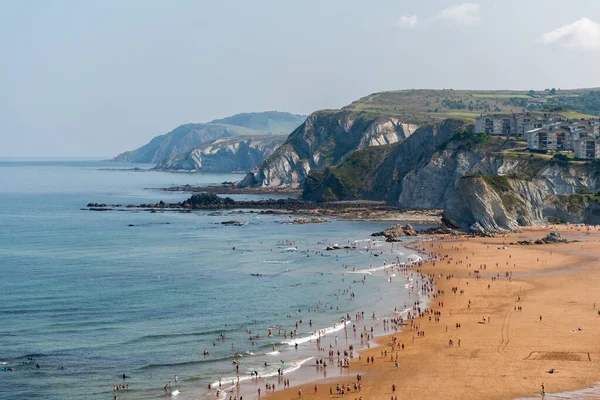 Plaża Arrietara Sopelana Kraju Basków Północna Hiszpania — Zdjęcie stockowe