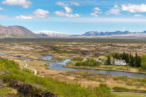アイスランドのThingvellir国立公園のパノラマビュー — ストック写真