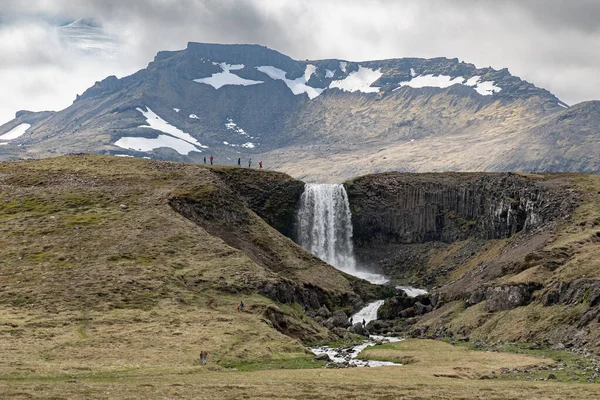 Cachoeira Svodufoss Península Snaefellsnes Oeste Islândia — Fotografia de Stock