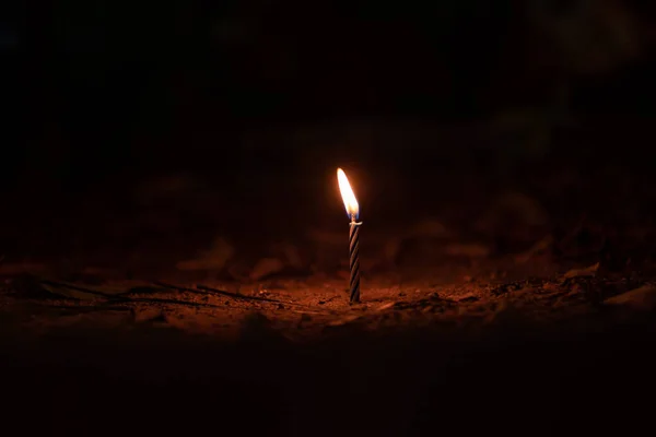 Cerrar Vela Con Fondo Oscuro — Foto de Stock