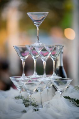 kampanya bardağı masada, yemek zamanı, aşk çifti, lüks akşam yemeği, romantik zaman, kutlama