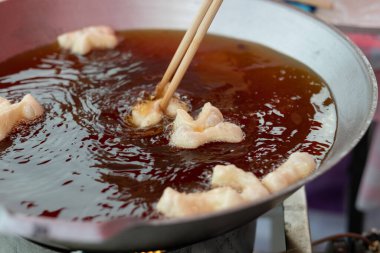 Yakın plan Youtiao, kızartılmış çörek, Patong