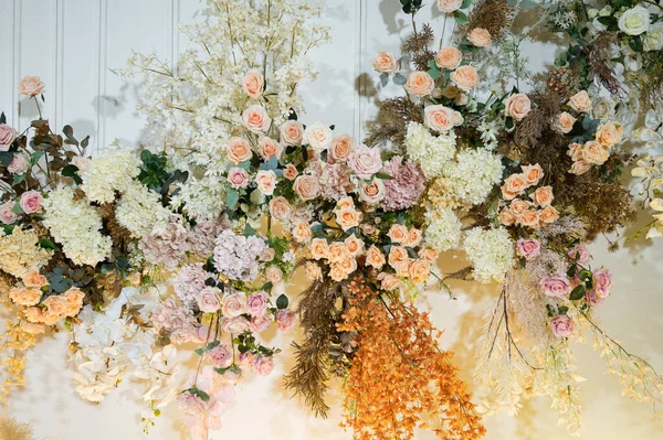 Gyönyörű Virág Háttér Színes Natur — Stock Fotó