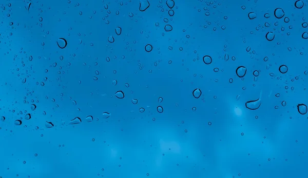Gotas Água Espelho Carro Tráfego — Fotografia de Stock