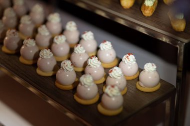 yemek, tatlı ve tatlı, mini kanepeler, aperatifler ve aperatifler, etkinlik için yiyecek, tatlı