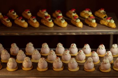 yemek, tatlı ve tatlı, mini kanepeler, aperatifler ve aperatifler, etkinlik için yiyecek, tatlı