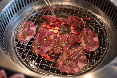  Bar-B-Q, ızgara, rosto, barbekü, adım, adım, bak