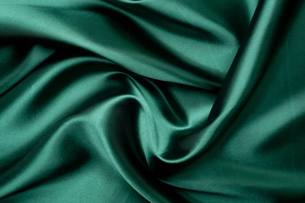 Green Fabric Texture Background Abstract Closeup Texture — Fotografia de Stock