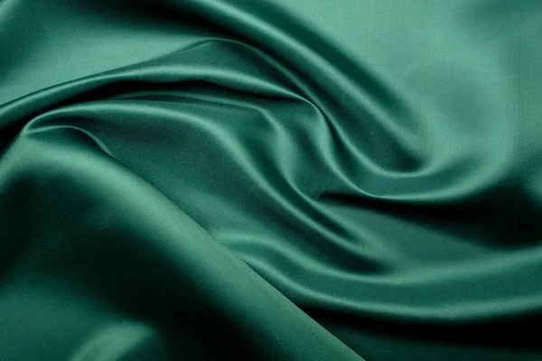 Textura Tela Verde Fondo Abstracto Textura Primer Plano — Foto de Stock