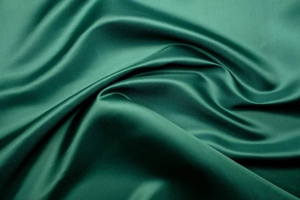 Green Fabric Texture Background Abstract Closeup Texture — Foto de Stock