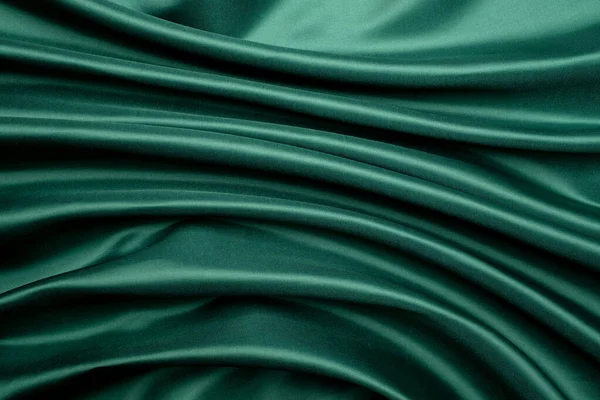 Green Fabric Texture Background Abstract Closeup Texture — Foto de Stock