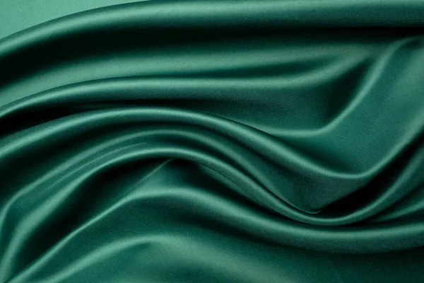 Green Fabric Texture Background Abstract Closeup Texture — Foto de Stock