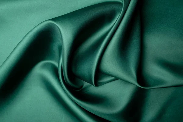 Green Fabric Texture Background Abstract Closeup Texture — Foto de Stock