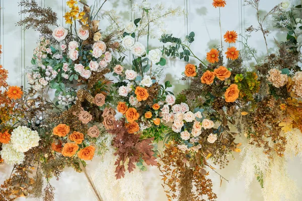 wedding flower backdrop background, colorful background, fresh rose, bunch of flowe
