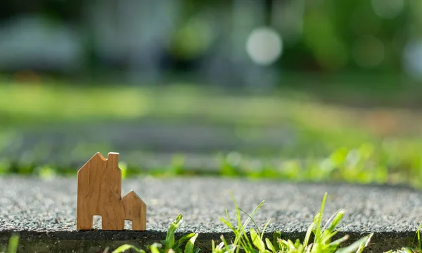 Miniatuur Huis Model Groun — Stockfoto