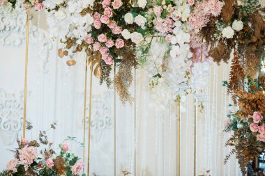 çiçek arkaplanı, renkli arka plan, taze gül, fon düğünü, bir demet flowe