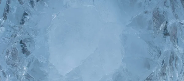Isbakgrunn Kaldt Vann Oppsamling – stockfoto