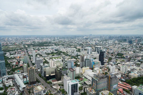 Şehrin en üst manzarası, Bangkok binası, şehir merkezi.