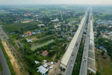 Otoyol manzarası, araba, yol manzarası, ulaşım.
