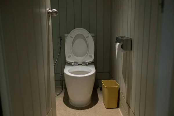Abra Porta Banheiro Para Toile — Fotografia de Stock