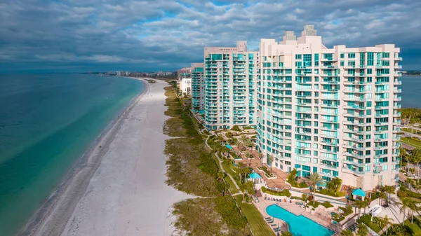 Panorama City Clearwater Beach Spring Break Summer Vacations Florida Beautiful — Stock Photo, Image