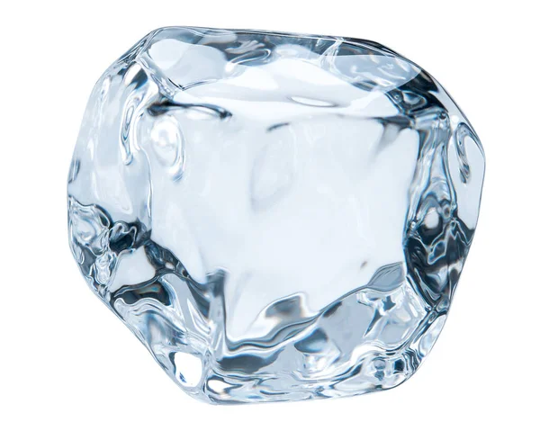 Cubo Gelo Gelo Transparente Forma Cubo Água Congelada Fabricante Gelo — Fotografia de Stock