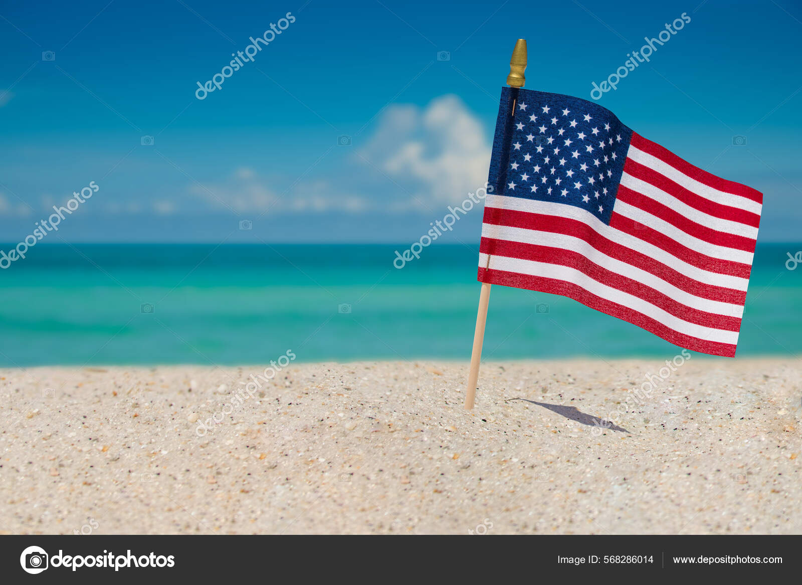 United States America Flag Beach American Flag Summer Vacations 4Th