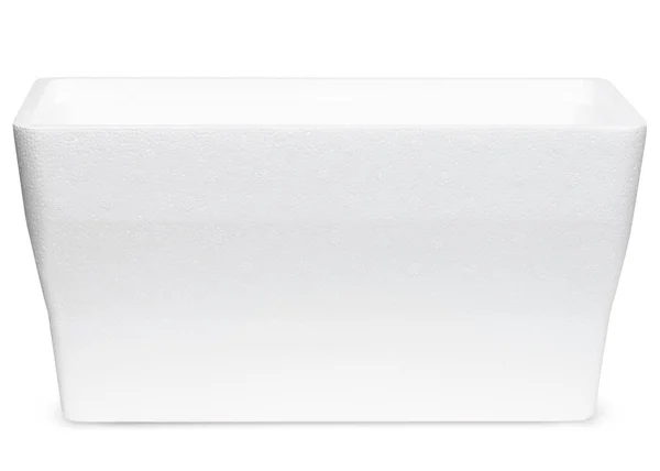 Chłodniej Pudełko Styropianowe Białe Plastikowe Pudełko Lód Weź Zimne Piwo — Zdjęcie stockowe