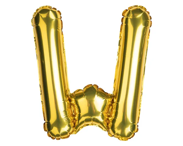 English Alphabet Letters Letter Balloon Yellow Gold Foil Helium Balloon — Stock Photo, Image