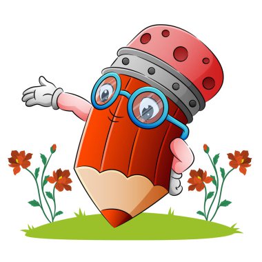 Kalem bir şeyler göstermek için işaret ediyor.