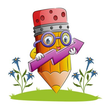 Resim istatistiği için bir ok işareti tutan kalem