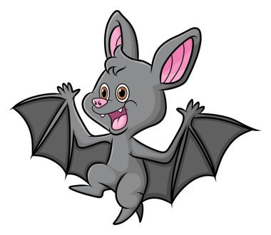 Serin yarasa çizim akşamında uçuyor