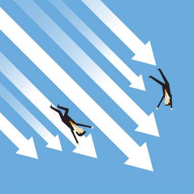 İş performansı kötüleşiyor, grafikler hızla düşüyor, iş adamları hata yapıyor