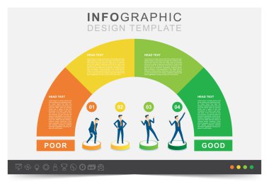 Modern bilgi şablonu, sunum işi bilgi şablonu, iş veri görselleştirmesi, simge seti
