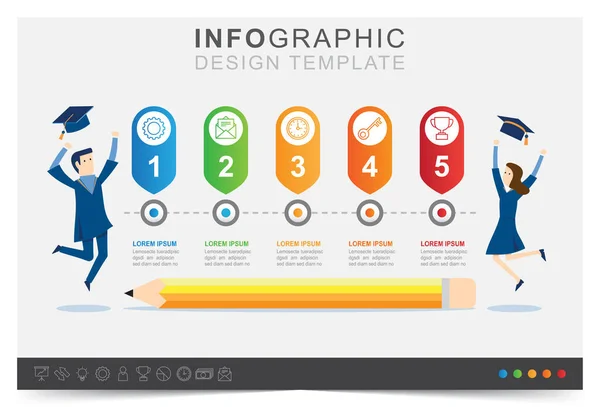 Moderne Infografik Vorlage Präsentation Geschäftsinfografik Vorlage Visualisierung Von Geschäftsdaten Icon — Stockvektor