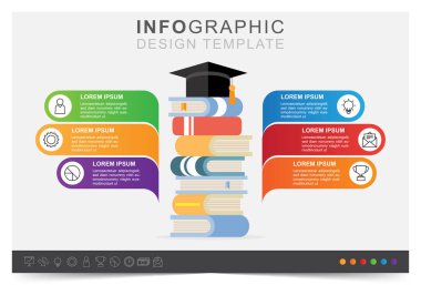 Çalışma alanı, modern bilgi şablonu, sunum işi bilgi şablonu, simge seti