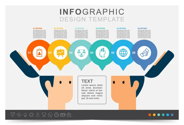 Geschäftstreffen Idee Moderne Infografik Vorlage Präsentation Finanzierung Infografik Vorlage Icon — Stockvektor